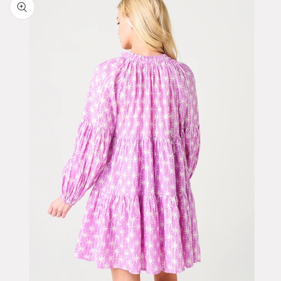 Tuckernuck Oliphant Virgo Lilac Tiered Mini Dress - Picture 10 of 11